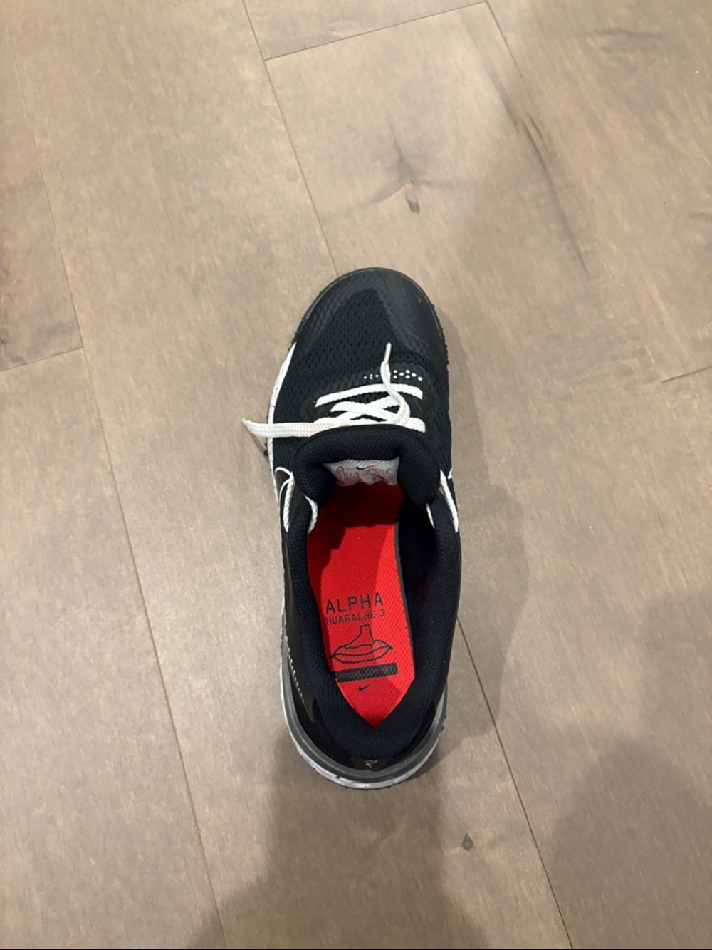 Nike ALPHA Huarache with spikes for turf  Black sneaker